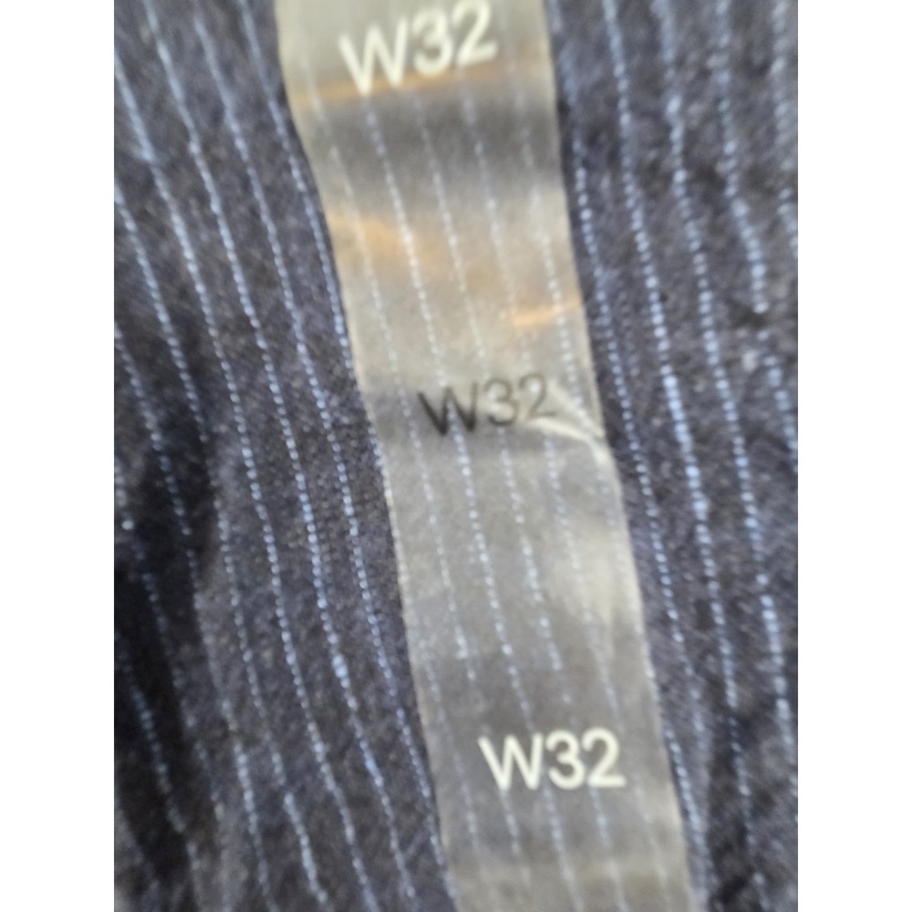 Calvin Klein Shorts Mens 32 Linen Blend Navy Pinstripe Drawstring Preppy NEW - Picture 4 of 11